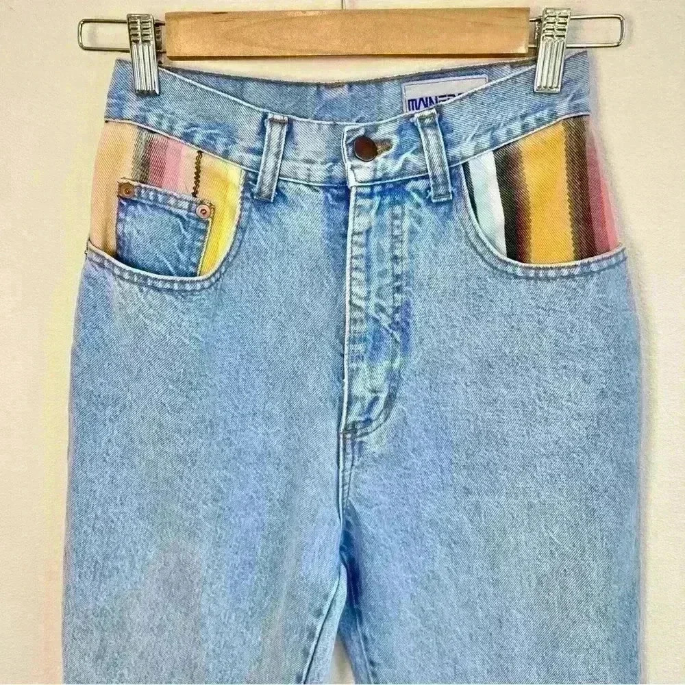 Mainframe Vintage Rare Tapered Denim Jeans Size 5 - Picture 2 of 10